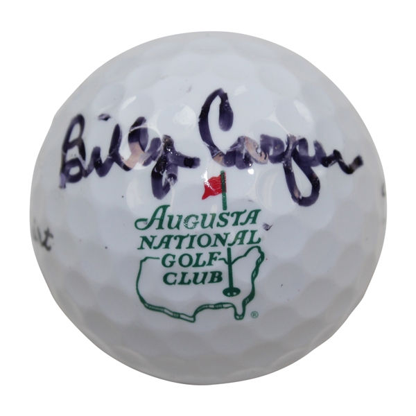 Billy Casper Signed Augusta National Golf Club Logo Titleist Golf Ball JSA ALOA