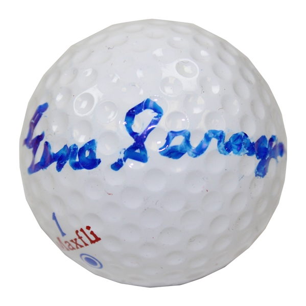 Gene Sarazen Signed Dunlop Maxfli 1 Logo Golf Ball - Signed in Blue JSA ALOA