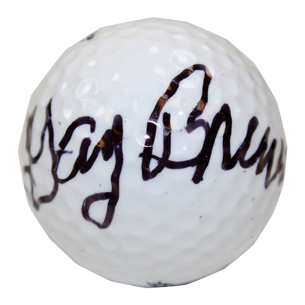 Gay Brewer Signed Wilson Advantage 1 Logo Golf Ball JSA ALOA