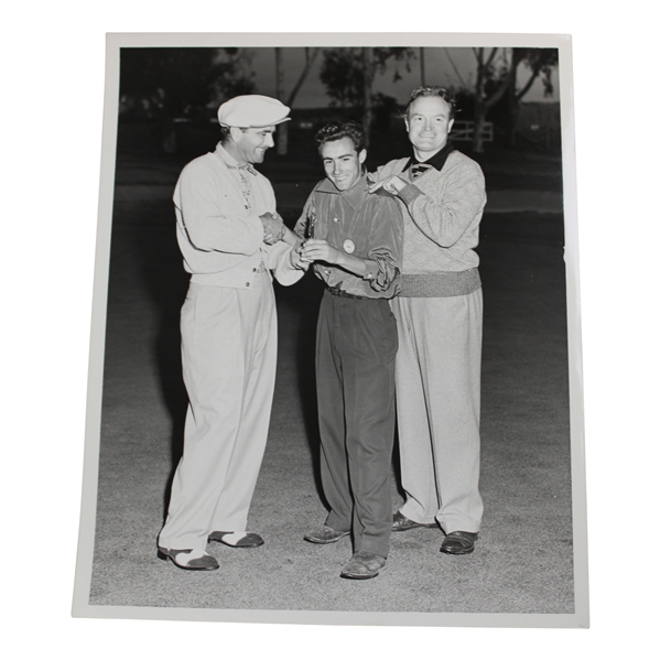 Lloyd Mangrum & Bob Hope Congratulating Ronnie Reid Alex J. Morrison Photo