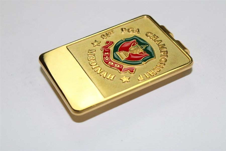 1999 PGA Championship at Medinah CC Money Clip in Box - Tiger Woods’ 1st PGA 