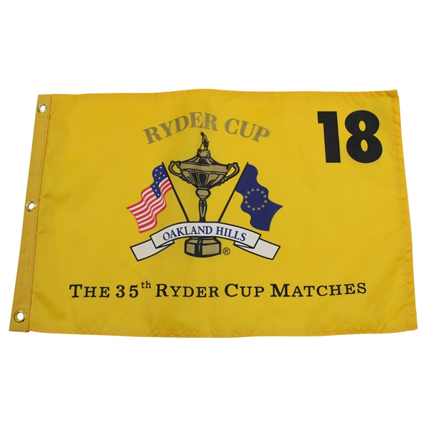 2004 Ryder Cup at Oakland Hills Yellow Screen Flag