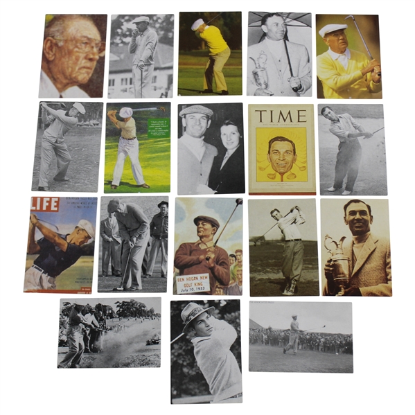 1994 Set of Eighteen (18) Ltd Ed Custom Made Legends of Golf Ben Hogan Cards - Set No. 1949/2500