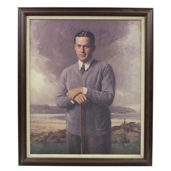 Bobby Jones Presentation Portrait Canvas Print - Framed