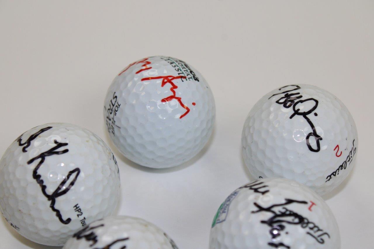 Lot Detail - Five (5) Signed US am. Champ Golf Balls w/Labron Harris Jr ...