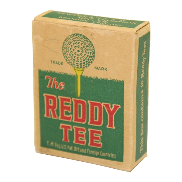 Vintage 'The Reddy Tee' Box with 10 Tees, Circa 1930