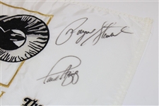 Payne Stewart, Fred Couples, Tom Watson & Azinger Signed Skins Game at Bighorn Course Flag JSA ALOA