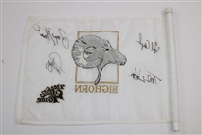 Payne Stewart, Fred Couples, Tom Watson & Azinger Signed Skins Game at Bighorn Course Flag JSA ALOA