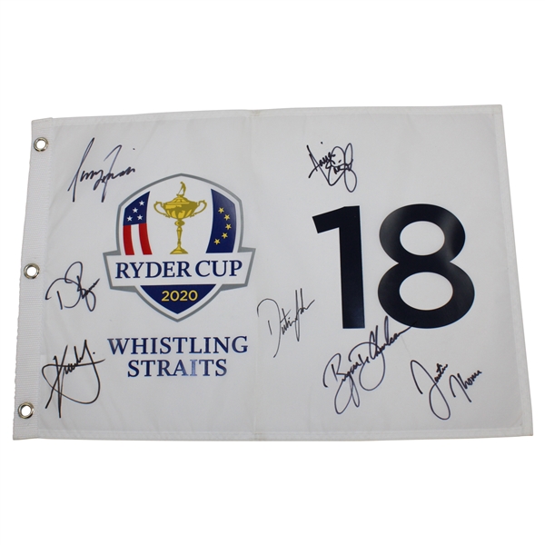 2020 Ryder Cup Team USA Signed Flag - Signed by Seven JSA ALOA