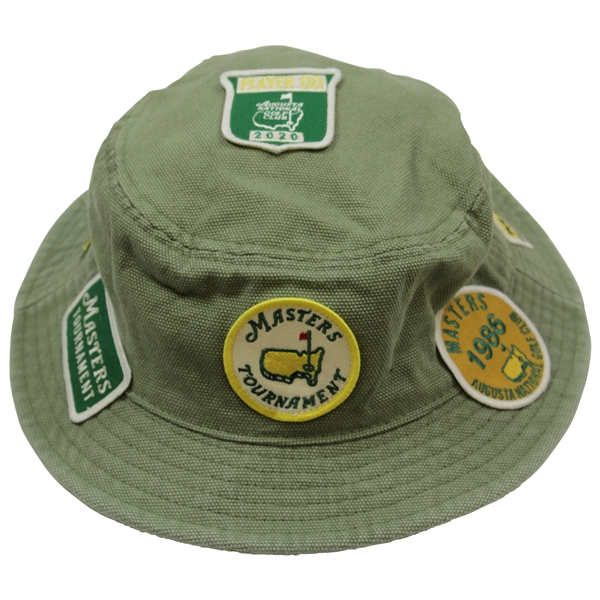 2020 Masters Tournament Bucket Hat with Ticket/Badges Patches