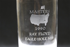 Ray Floyd's 1990 Masters Tournament Hole No. 8 Steuben Crystal Eagle Glass