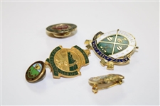Five (5) Canadian Golf Club & Assoc. Pins/Badges Quebec, Westmount, Ottawa, Seniors, Burlington