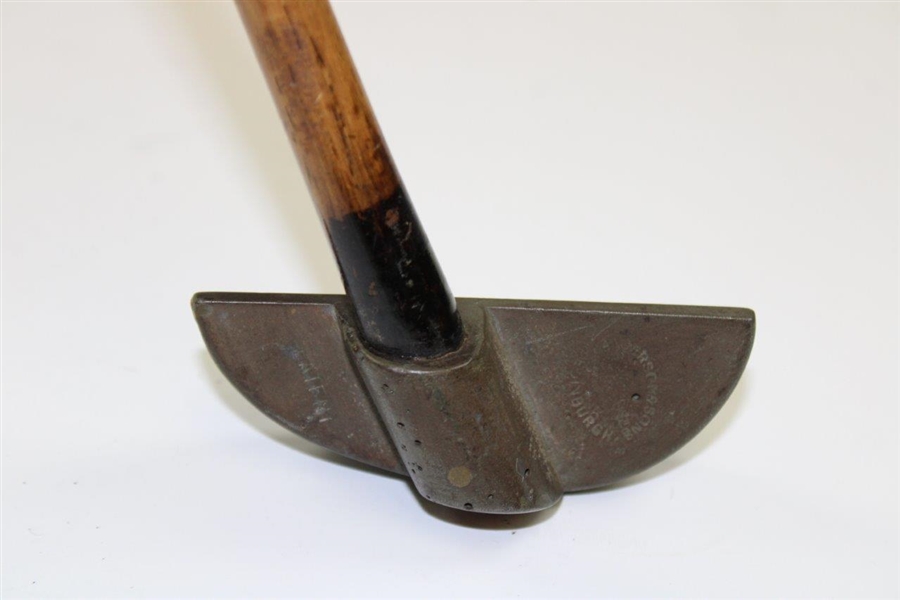 Circa 1892 Robert Anderson & Sons Crescent Head Patent Iron - First Patent for Center-Shafted Club