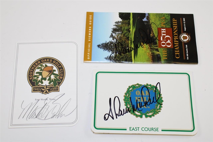 Eight (8) Signed PGA Championship Tickets, Pamphlets, & Scorecards - Various Years JSA ALOA