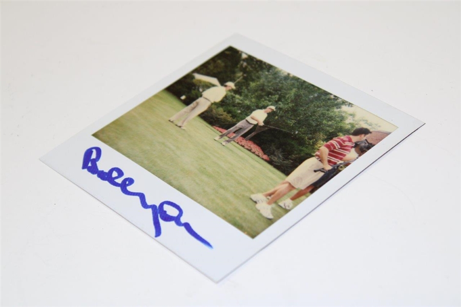Bobby Orr Signed Polaroid of Him Playing Golf JSA ALOA