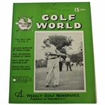 1954 Golf World Magazine with Amateur Crown Won by Arnold Palmer  - Vol 8, No. 13