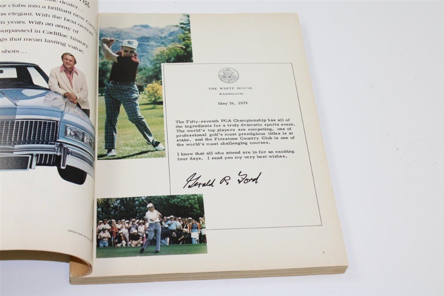 1975 PGA Championship at Firestone Country Club Official Program - Jack Nicklaus Winner