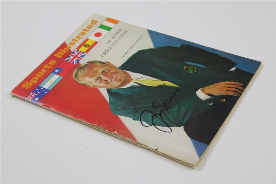 Jack Nicklaus Signed 1967 Sports Illustrated 'The Masters A World Golf Classic' Magazine - April 16th JSA ALOA