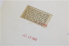 Arnold Palmer Hitting Out of Bunker Original Wire Photograph  - 7-10-1960