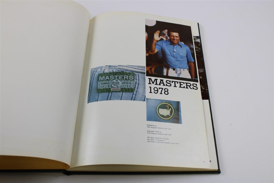1978 Masters Tournament Annual - Gary Player Winner