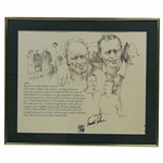 Arnold Palmer Signed Deacon Palmer Golf & Life Lessons Story Display - Framed JSA ALOA