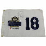 Lee Trevino Signed 1994 PGA Seniors Championship White Flag JSA ALOA