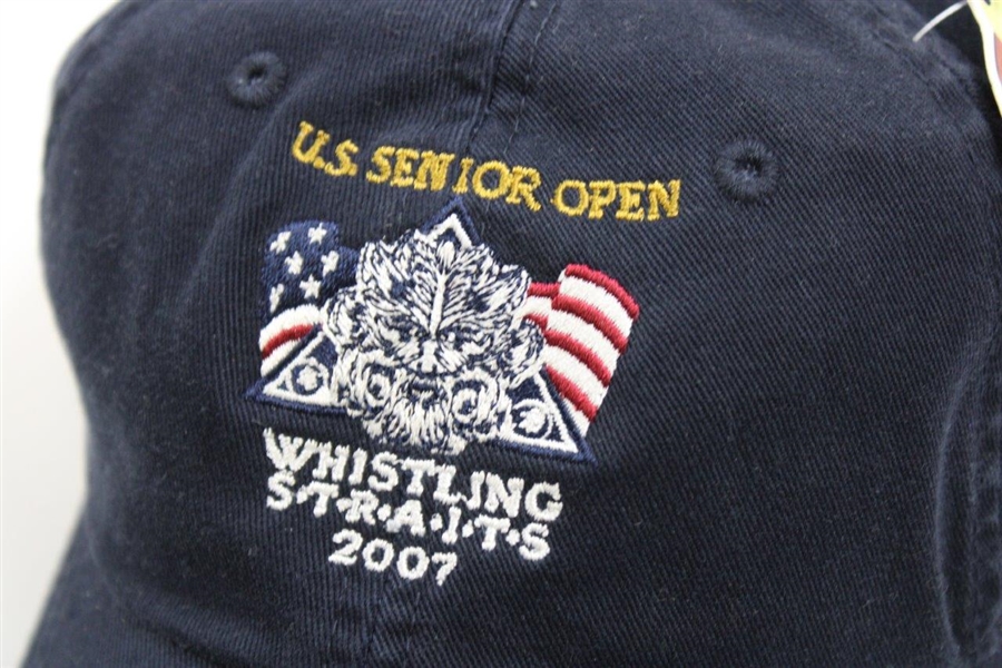 Whistling Straits Red, White, & Blue Logo Hats - 2004 PGA(x2) & 2007(US Senior Open)