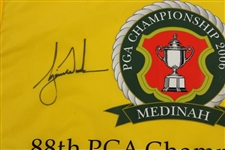 Tiger Woods Signed 2006 PGA Championship at Medinah Screen Flag JSA ALOA