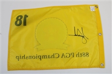 Tiger Woods Signed 2006 PGA Championship at Medinah Screen Flag JSA ALOA