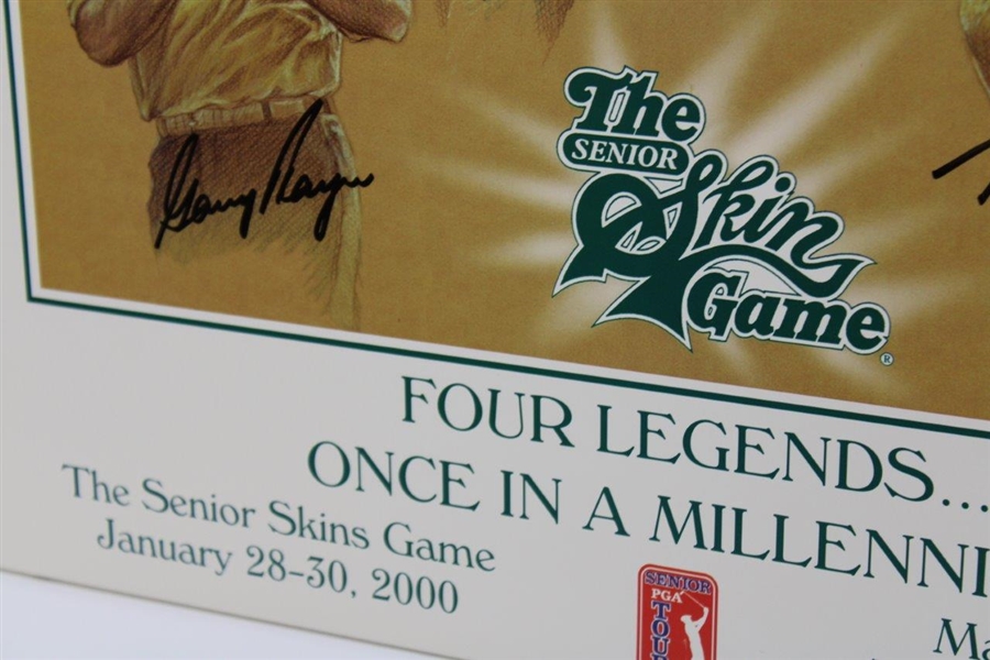 Big 3' Palmer, Nicklaus, & Player Plus Tom Watson Signed 2000 Senior Skins Poster JSA #B47366