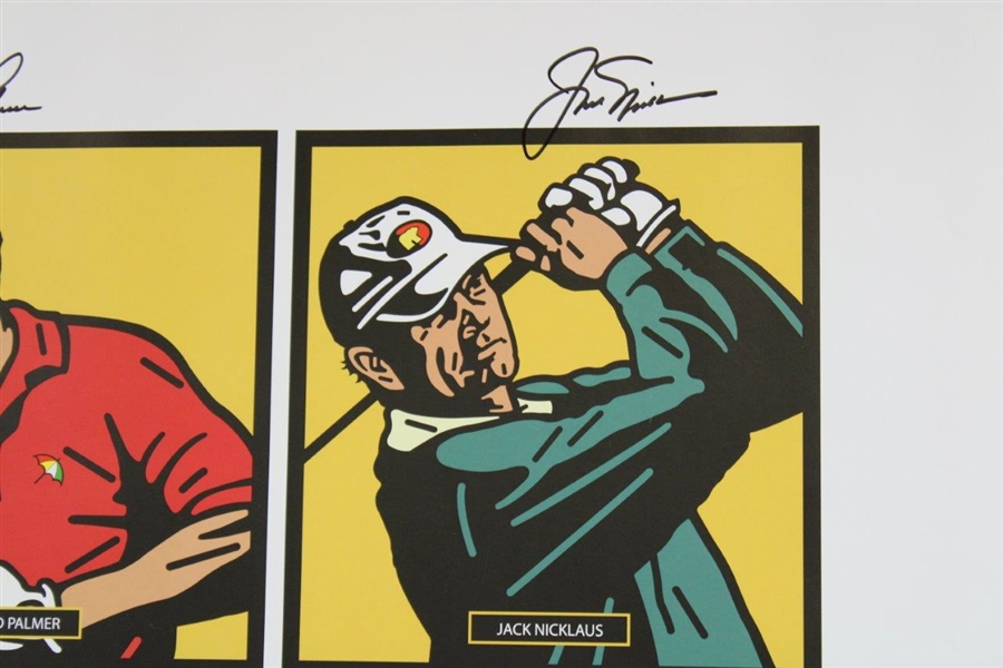 Arnold Palmer, Jack Nicklaus, Irwin & Trevino Signed 2003 Champions Skin Game Poster JSA #B58587