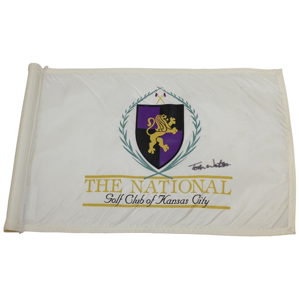 Tom Watson Signed The National Golf Club of Kansas City Course Flag JSA ALOA