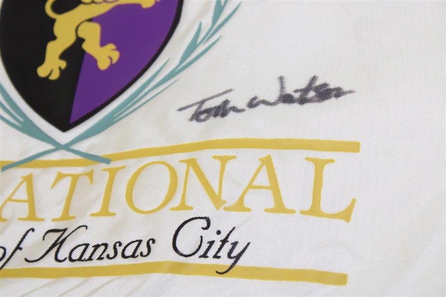 Tom Watson Signed The National Golf Club of Kansas City Course Flag JSA ALOA