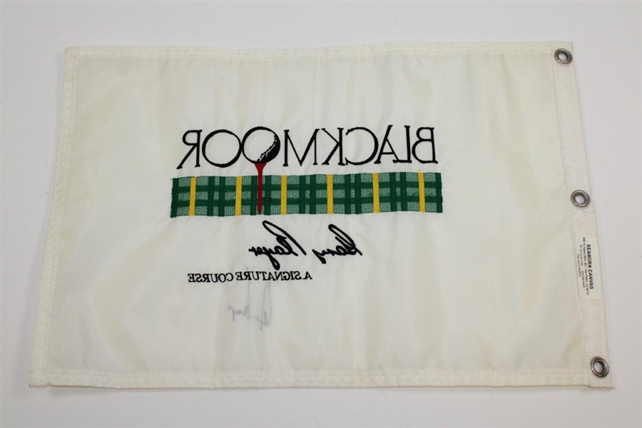 Gary Player Signed Blackmoor - A Signature Course Embroidered Flag JSA ALOA