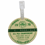 Chi-Chi Rodriguezs 1979 PGA Championship at Oakland Hills CC Contestant Bag Tag