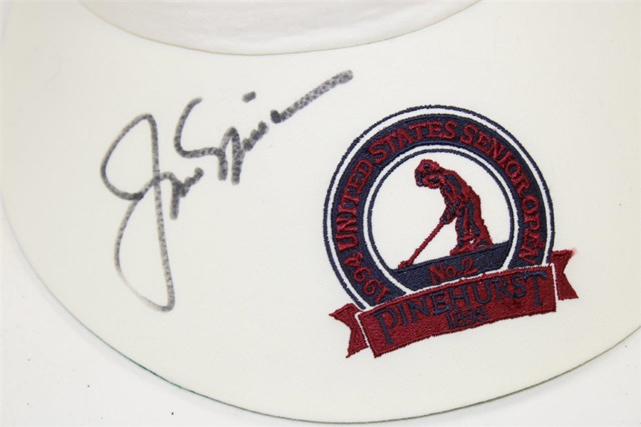Jack Nicklaus Signed 1994 US Senior Open at Pinehurst No. 2 Visor - Chi-Chi Rodriguez Collection JSA ALOA