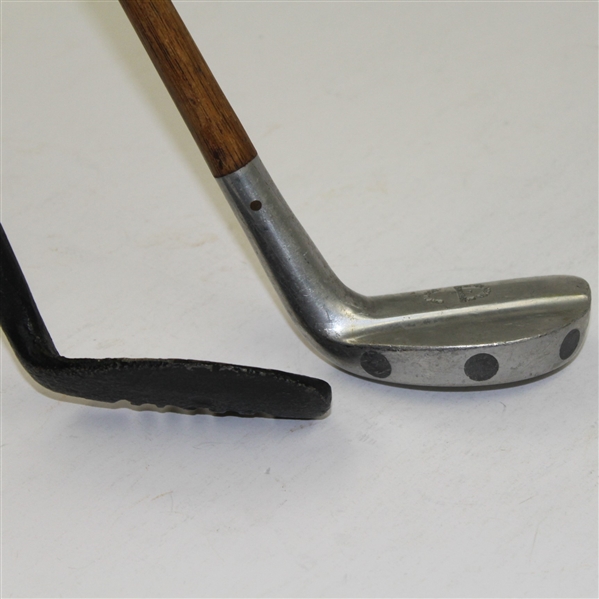 Lot of Two Replica Clubs - Rake Iron and Mills Putter - Made in Scotland