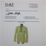 John Daly Signed Personal Hand-Tailored LoudMouth Yellow Lion Logo Themed Sport Coat JSA ALOA