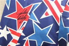 John Daly Signed Personal Hand-tailored LoudMouth Red, White, & Blue Stars Themed Sport Coat JSA ALOA