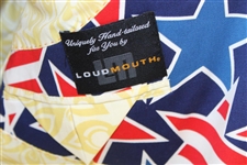 John Daly Signed Personal Hand-tailored LoudMouth Red, White, & Blue Stars Themed Sport Coat JSA ALOA