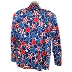 John Daly Signed Personal Hand-tailored LoudMouth Red, White, & Blue Stars Themed Sport Coat JSA ALOA