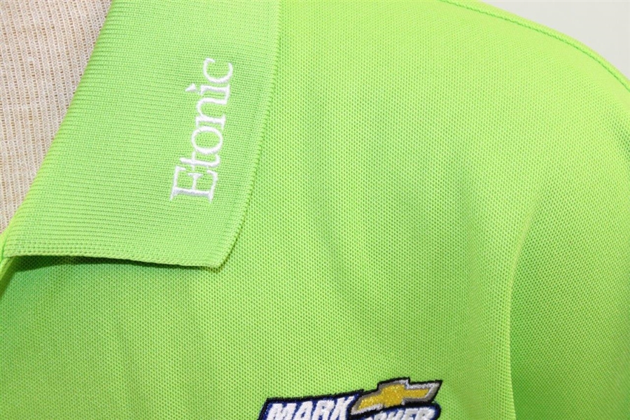 John Daly Signed Personal Match Worn Lime Green Golf Shirt with Sponsors JSA ALOA