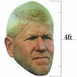 John Daly Signed Giant Big Head Cutout with Grip It & Rip It Yall - 4ft! JSA ALOA