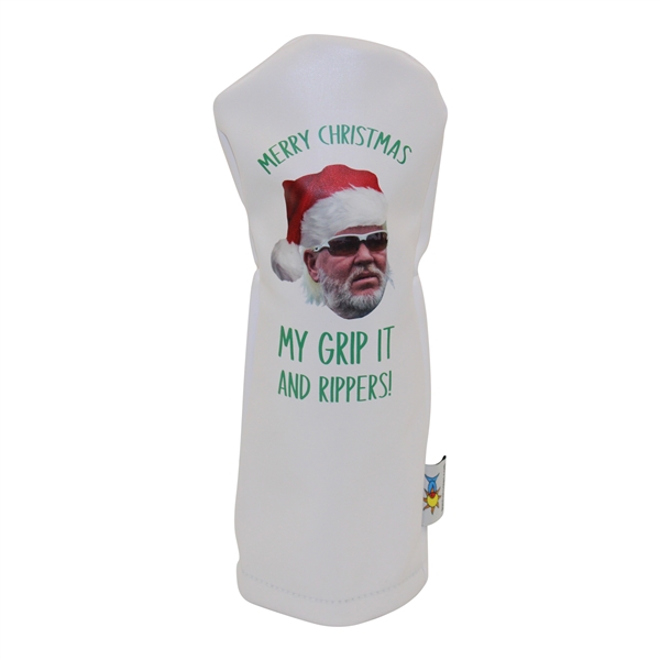 John Daly's Personal Custom 'Merry Christmas My Grip It and Rippers!' White Head cover