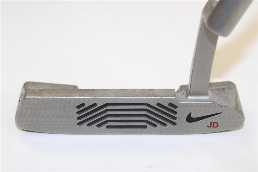 John Daly's Personal Used Nike Method Putter with 'JD' Stamped on Face & Lead Tape on Sole