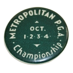 Circa 1920s Metropolitan P.G.A. Championship Badge Pin 