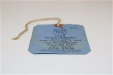 1958 Masters Tournament SERIES Badge #3517 - Arnold Palmer's First Masters Win