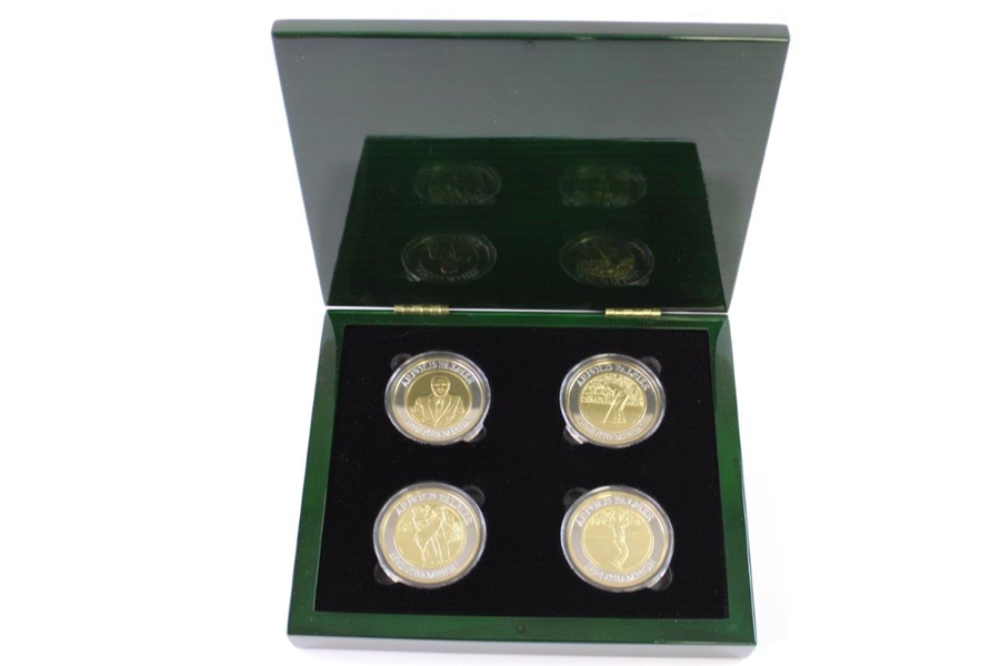 Arnold Palmer Ltd Ed Masters Commemorative Coins Set in Emerald Box #629/750