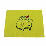 Dustin Johnson Signed 2020 Masters Embroidered Flag JSA #VV80846