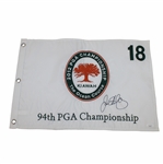 Rory McIlroy Signed 2012 PGA Championship at Kiawah White Embroidered Flag JSA #VV50769